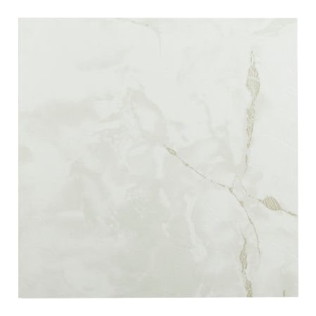 Achim Importing Achim Sterling Self Adhesive Vinyl Floor Tile 12in x 12in, Classic White with Grey Veins, 20 Pack STT1M40220